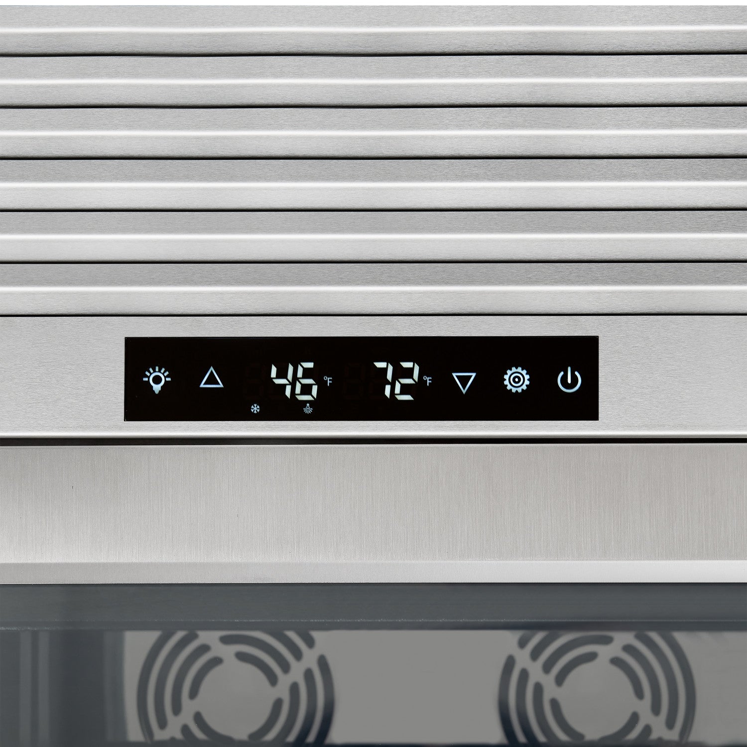 Forno Abruzzo 48" Stainless Steel 102 Bottle Dual Zone Wine Cellar with Green Holders (24 Cu. Ft.) - FWCDR6610-48S