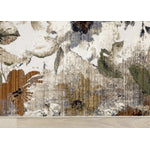 Sterling Contemporary Floral Area Rug - Cream Green Rust - 5' X 8'