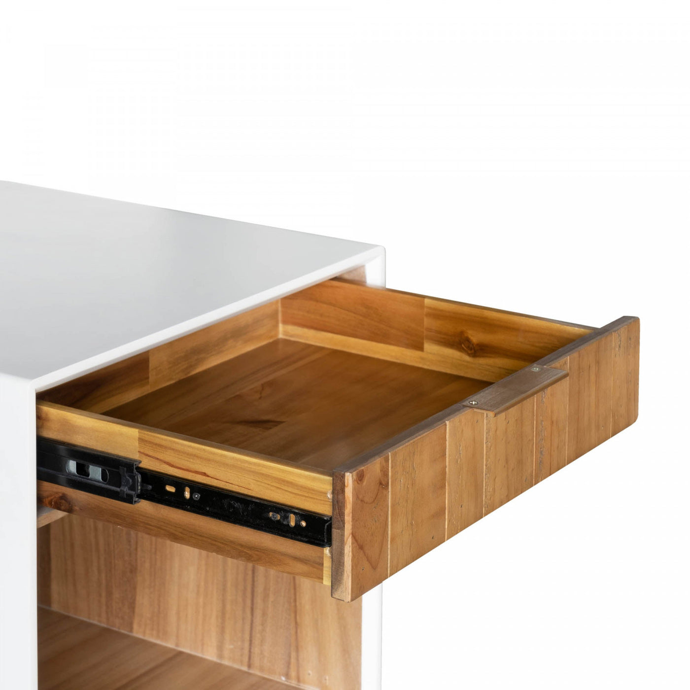 Lorne Night Table - White/Natural