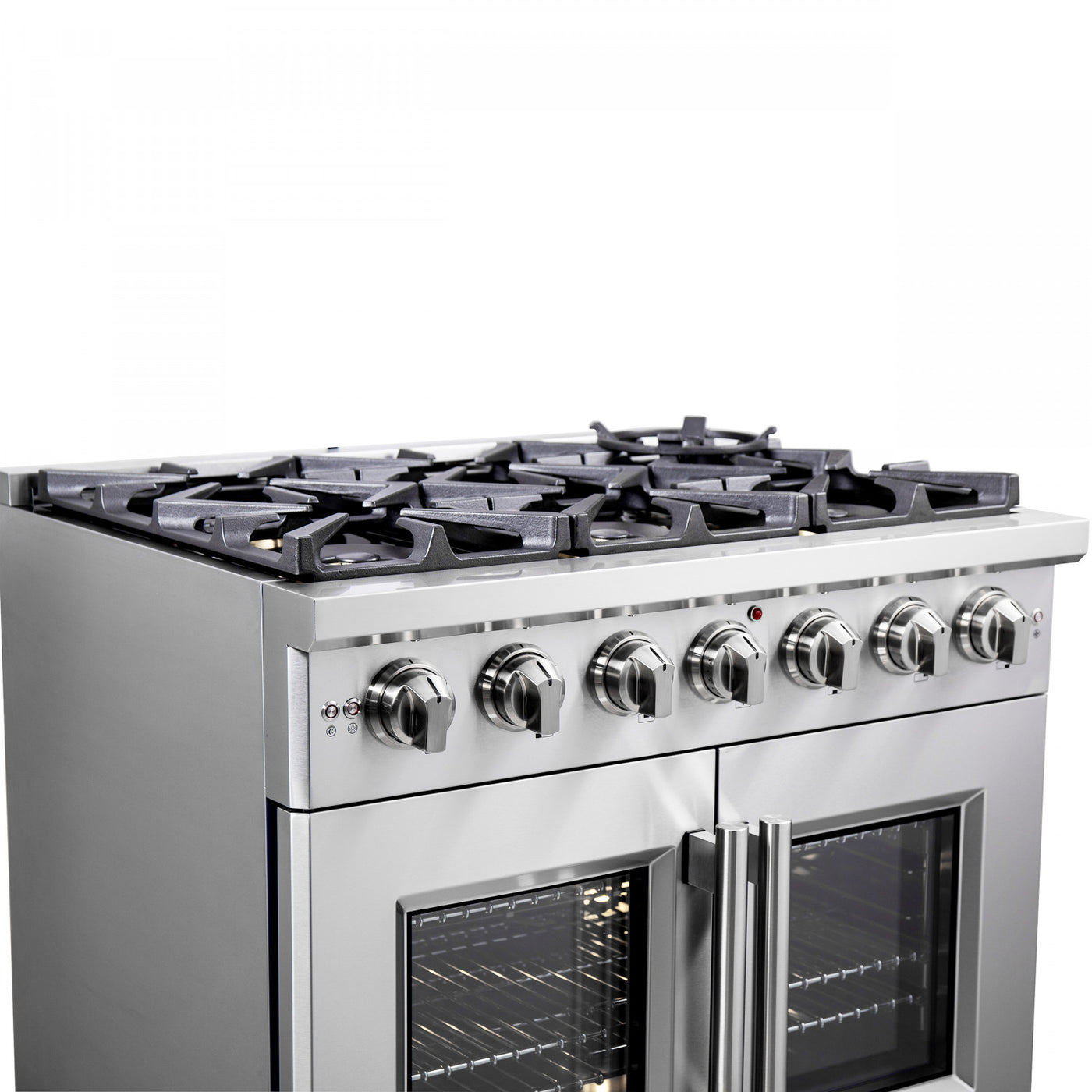 Forno Capriasca 36" Stainless Steel French Door Freestanding Gas Range (5.36 Cu. Ft.) - FFSGS6460-36