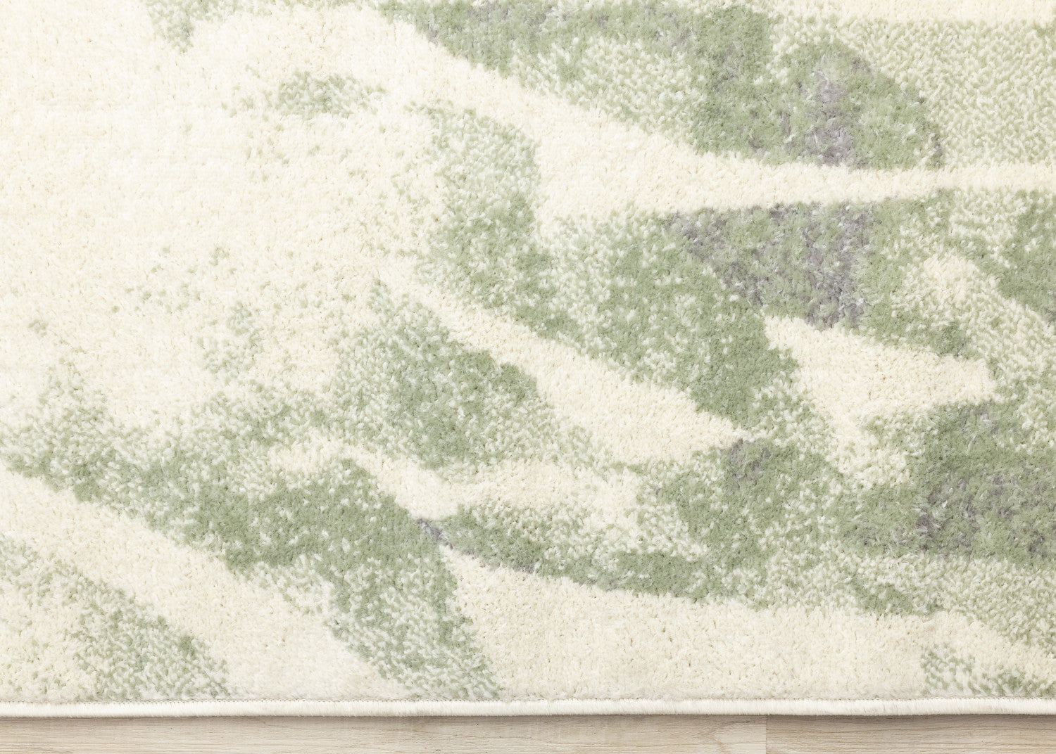 Elise Contemporary Botanical Area Rug - Cream Green - 5' X 8'