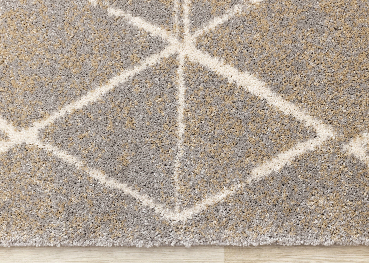 Halle Casual Contemporary Trellis Area Rug - Greige Cream - 8' X 11'