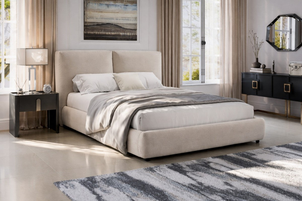 Soleil King Bed - Beige