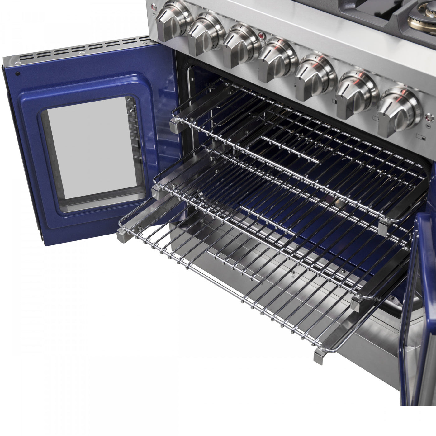 Forno Capriasca 30" Stainless Steel French Door Dual Fuel Range with True Convection (4.32 Cu. Ft.) - FFSGS6387-30