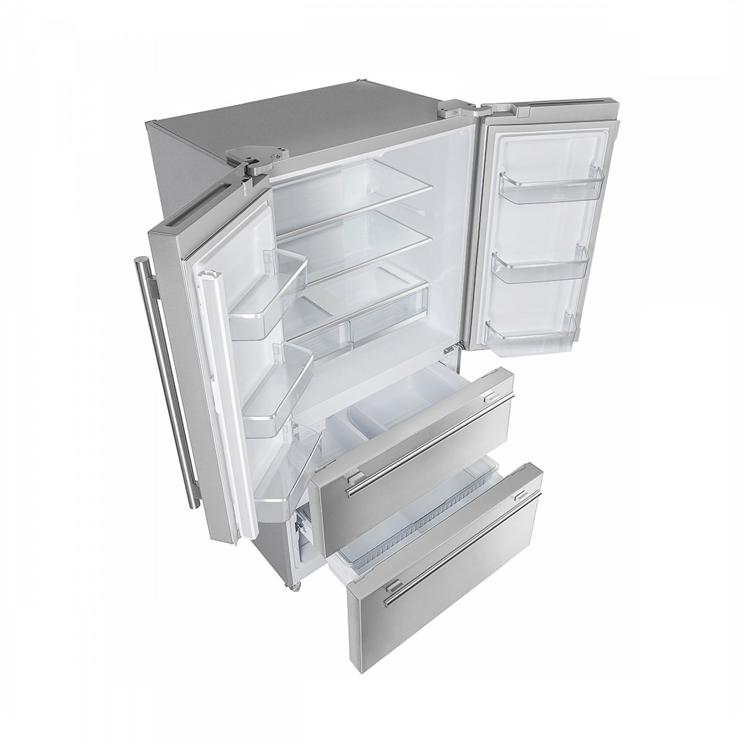 Forno Premium Stainless Steel Kitchen Package with 36" Gas Range, French Door Refrigerator and Dishwasher - FBDL-004-01CAUS