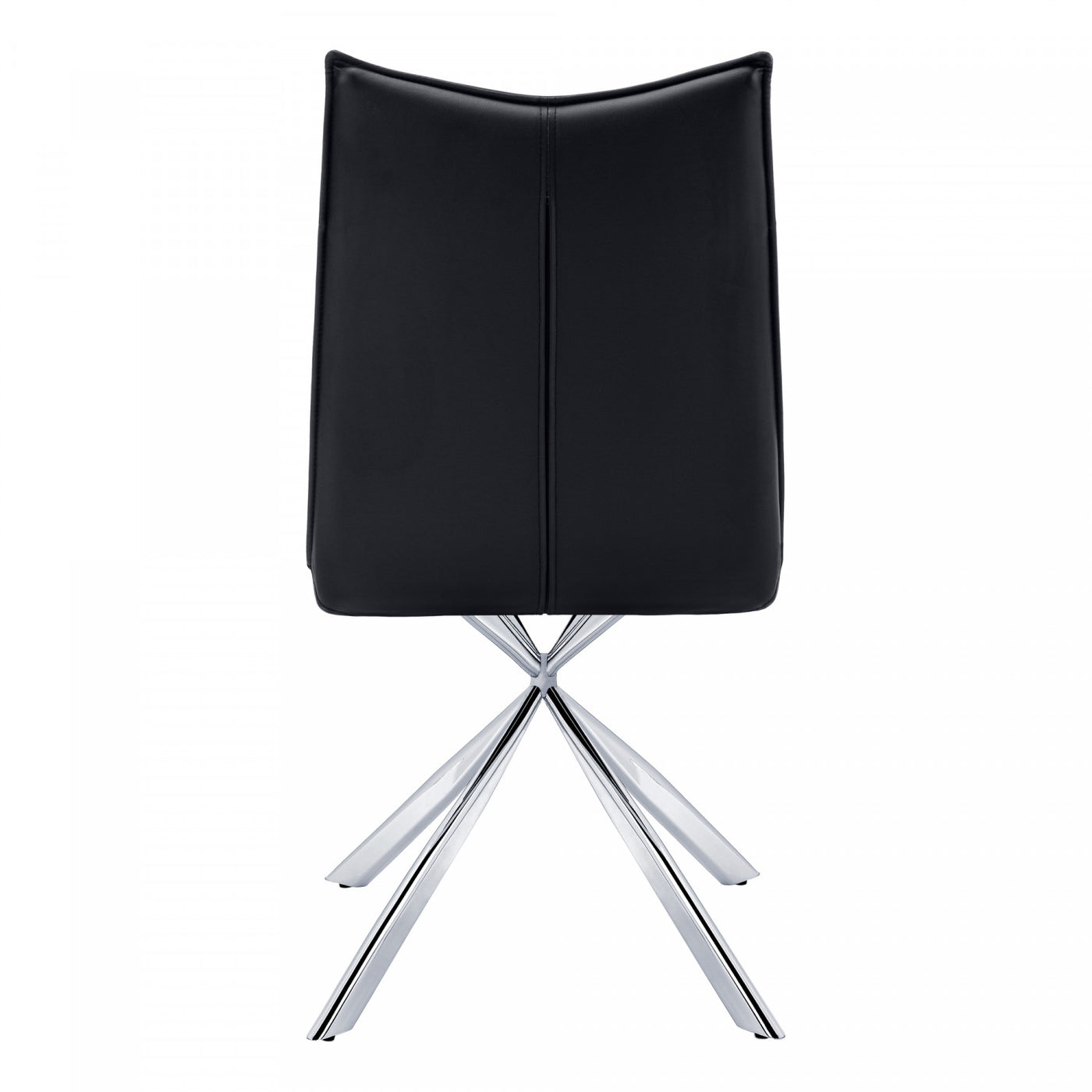 Fulton Dining Chair - Black/Chrome - Set Of Two