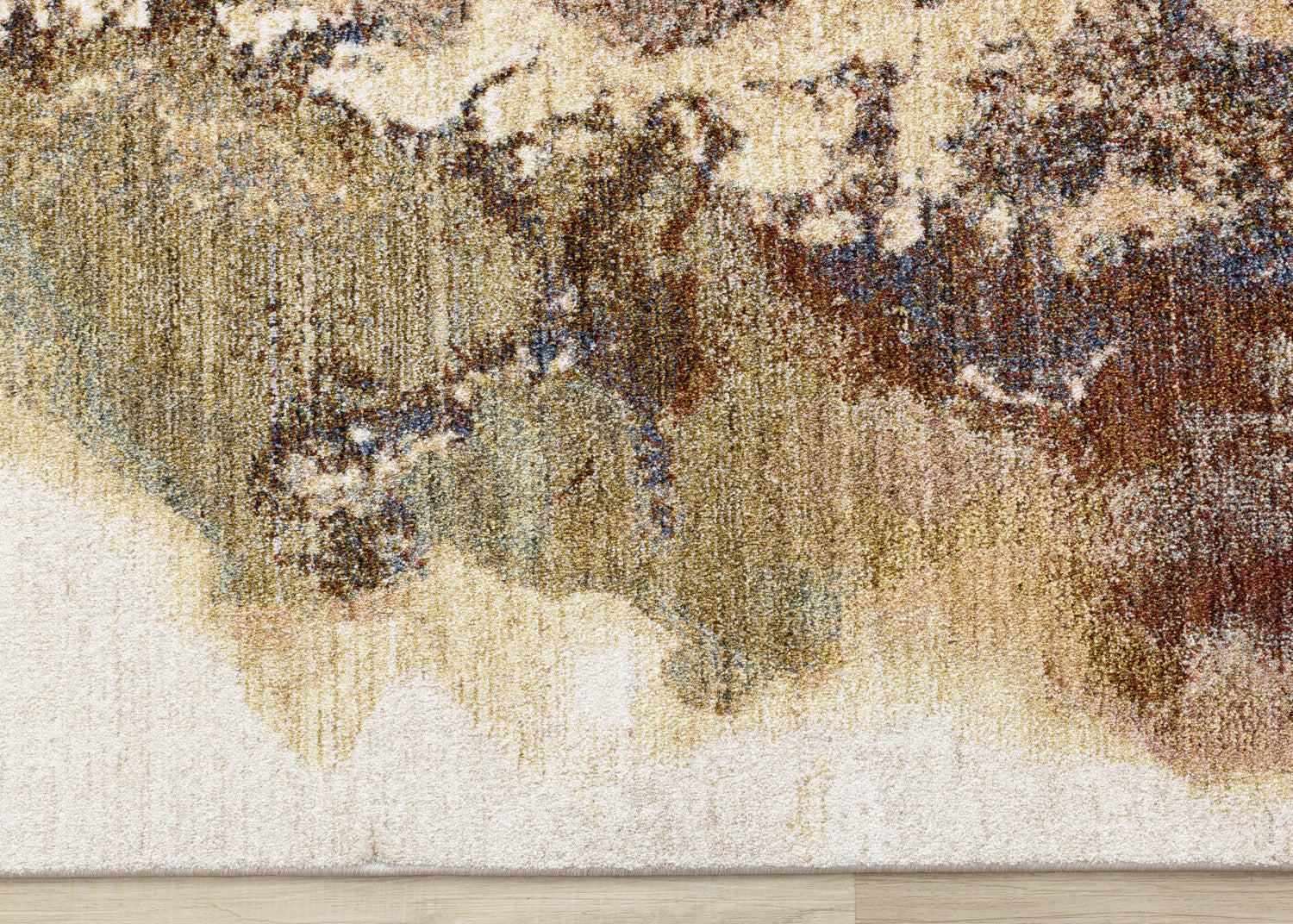 Micah Modern Galaxy Area Rug - 5' X 8' - Cream/Grey/Blue