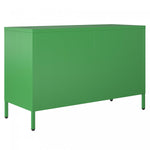 Channing Wide 2 Door Storage Cabinet with Mesh Metal - Kelly Green