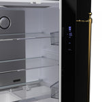 Forno Luigi Black French Door Refrigerator (18 Cu. Ft.) - FFFFD1791-33BLK