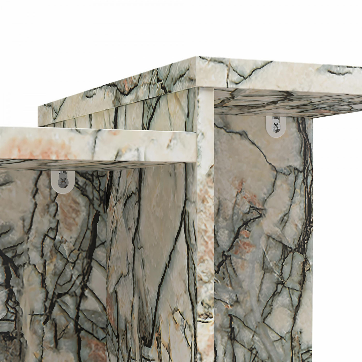 Brielle Accent Table - Faux Onyx Marble