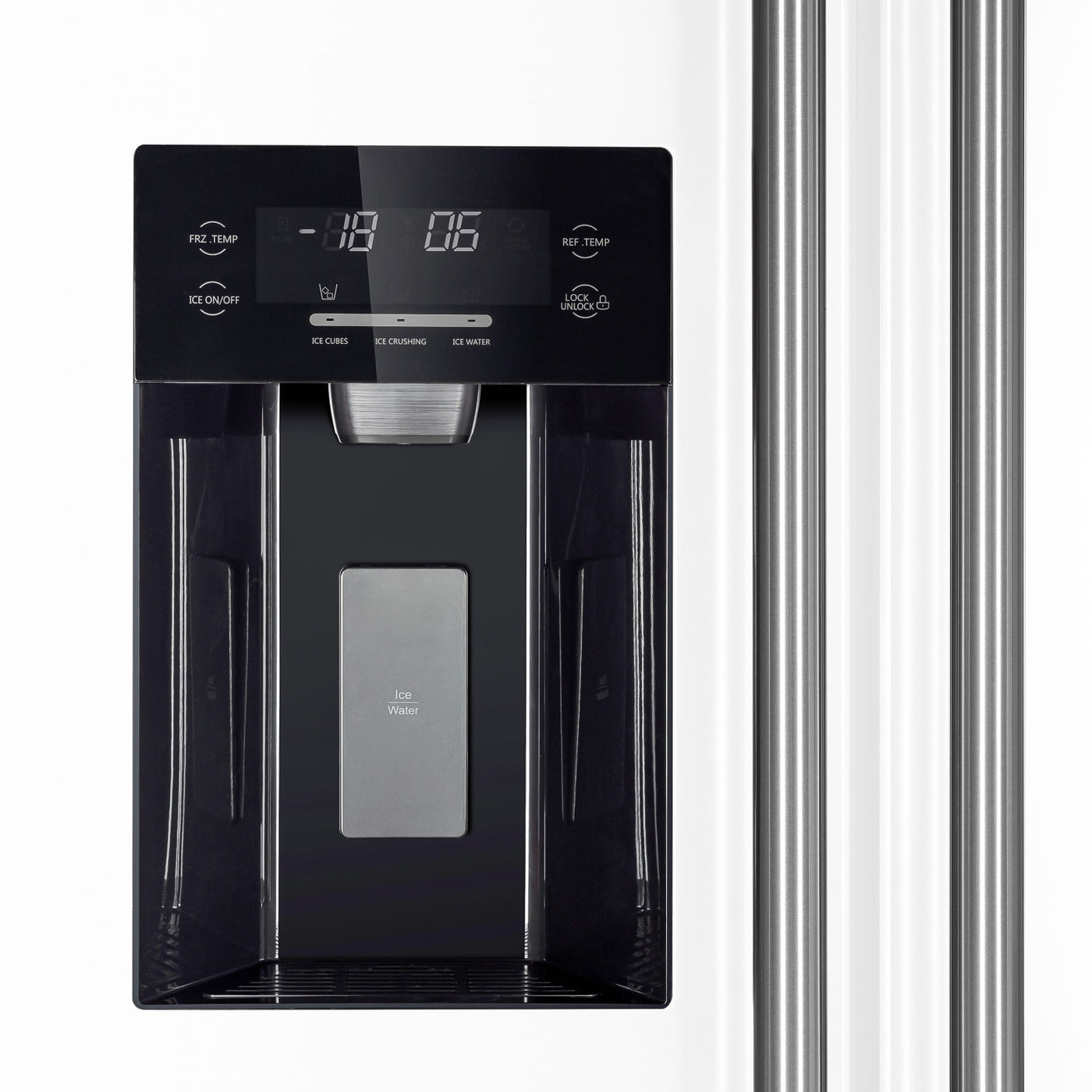 Forno Salerno 36" White Side-by-Side Refrigerator With Ice & Water Dispenser (20 Cu. Ft.) - FFRBI1844-36WHT