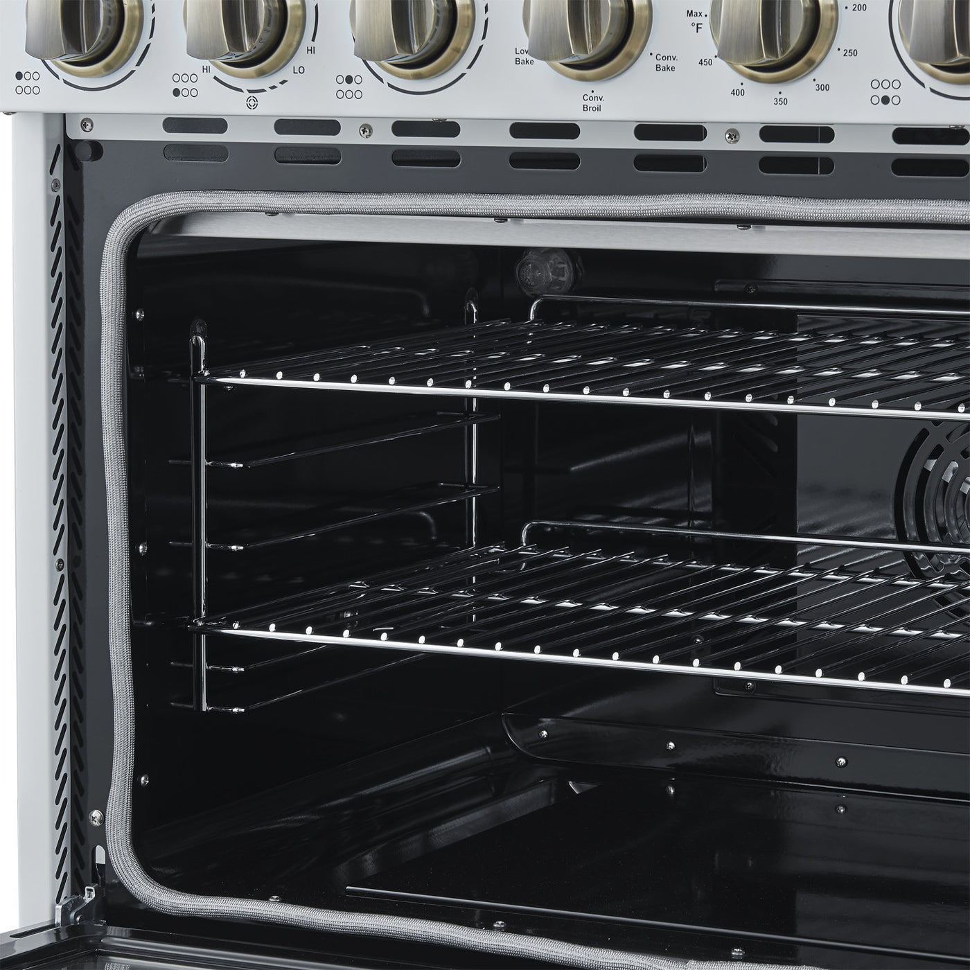 Forno Paolo 36" White Freestanding Electric Range With True Convection (5.44 Cu. Ft.) - FFSEL6011-36WHT