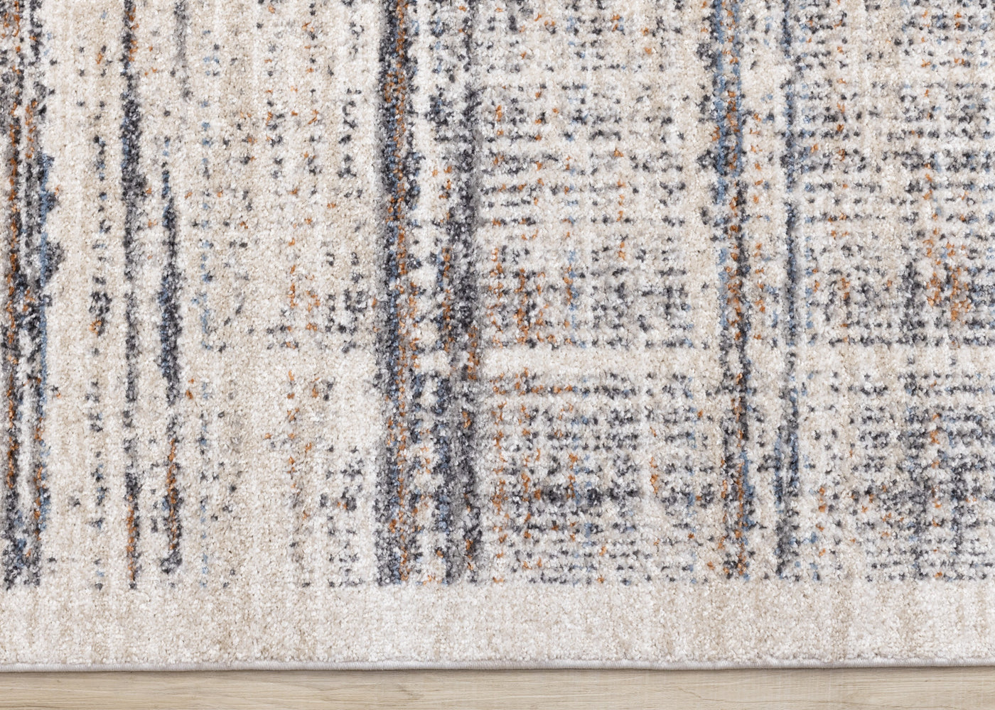 Sadie Casual Contemporary Area Rug - Grey Beige - 5' X 8'