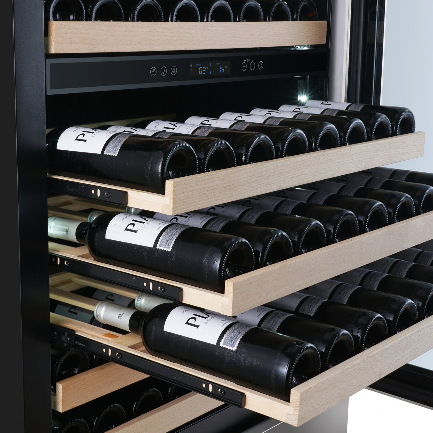 Forno Celano 30" Stainless Steel 150 Bottle Dual Zone Wine Cellar with Two Beverage Drawers (21.3 Cu. Ft.) - FWCDR6697-30S