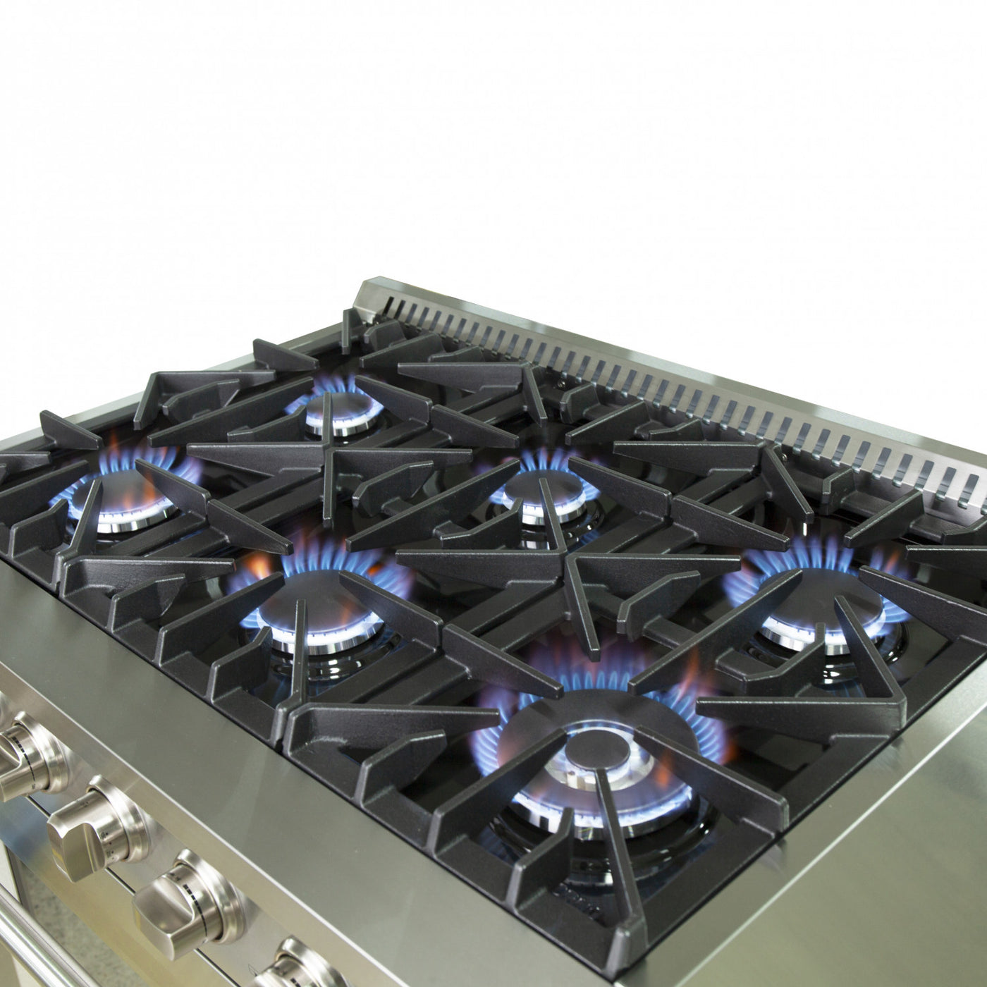 Forno Galiano 36" Stainless Steel Freestanding Gas Range (5.36 Cu. Ft.) - FFSGS6244-36