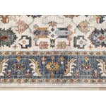 Macie Traditional Border Area Rug - Cream Blue - 8' X 11'
