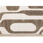 Logan Modern Area Rug - Brown Cream - 8' X 11'
