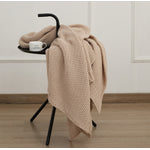 Rustic Charm Cable Knit Decorative Throw 50 x 60" - Beige, Rust