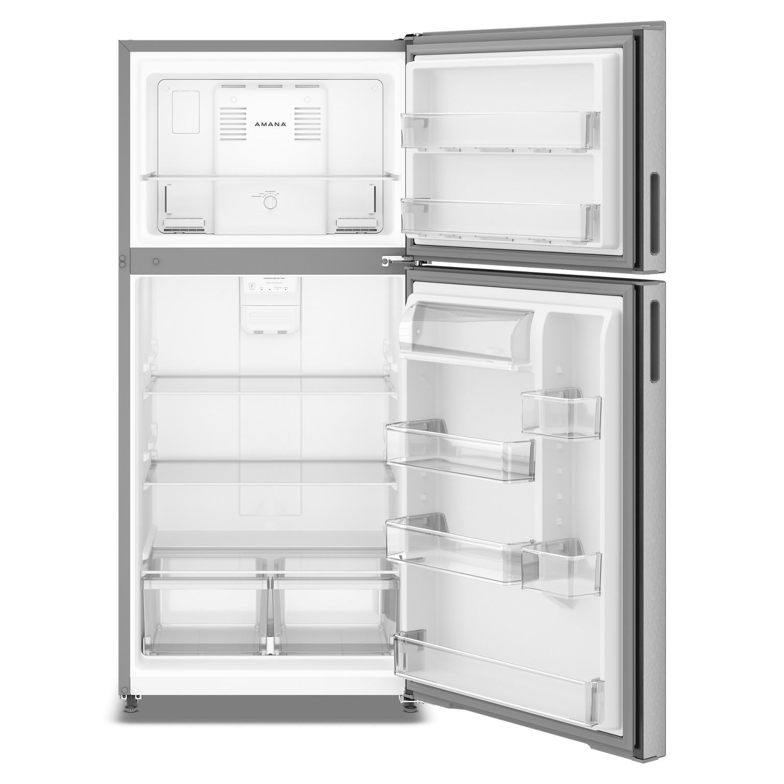 Amana 30" 19.3 Cu. Ft. Fingerprint Resistant Stainless Steel Top-Freezer Refrigerator - ARTX2419SZ