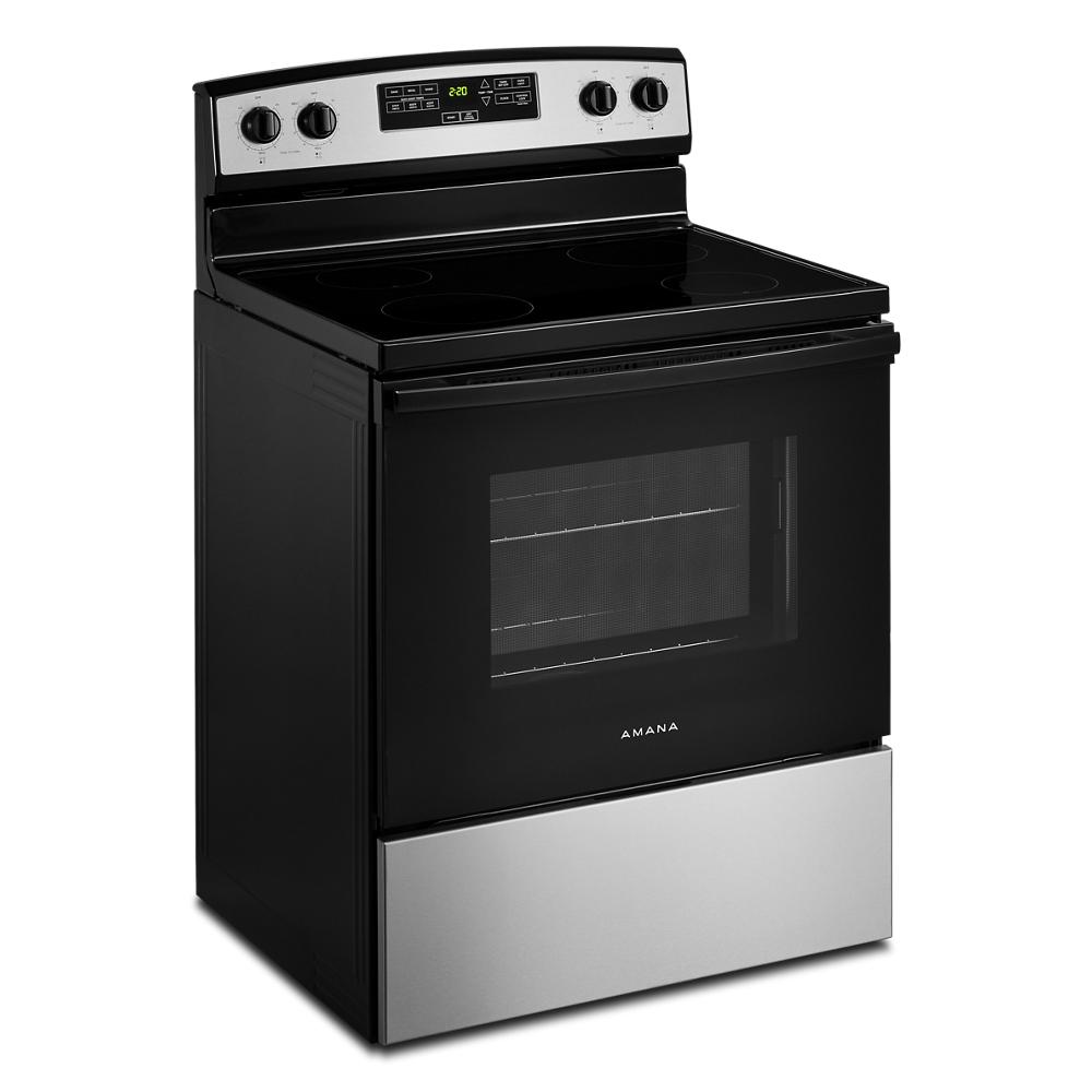 Amana Stainless Steel Freestanding Electric Range (4.8 Cu. Ft.) - YAER6203MSS
