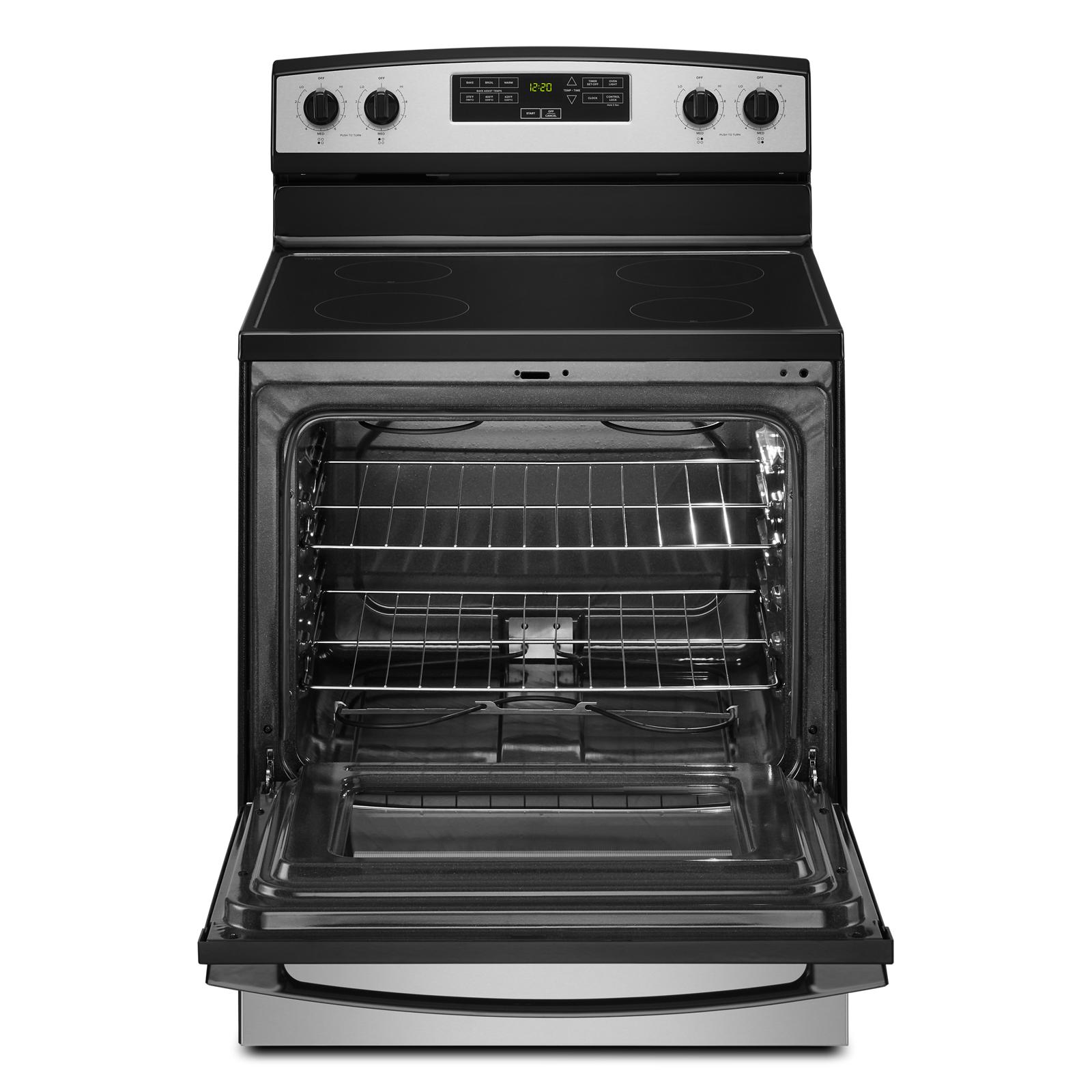 Amana Stainless Steel Freestanding Electric Range (4.8 Cu. Ft.) - YAER6203MSS