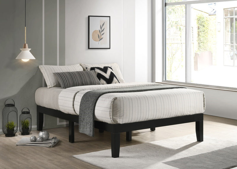 Amira Full Platform Bed Black Leon's