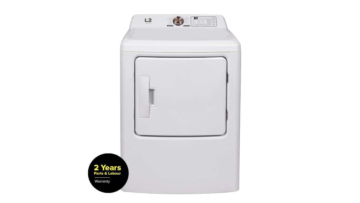 L2 White Electric Dryer (6.7 Cu. Ft) - LE43A3AWW--