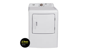 L2 White Electric Dryer with French Display (6.7 Cu. Ft) - LE43A3AWWFR