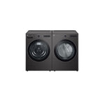 LG Black Steel Front Load Washer with AI DD™ 2.0 and LCD Knob (5.8 cu. ft) & Ultra Large Capacity Smart Front Load Dryer with Built-In Intelligence & TurboSteam® (7.4 cu. ft) - WM6700HBA/DLEX6700B