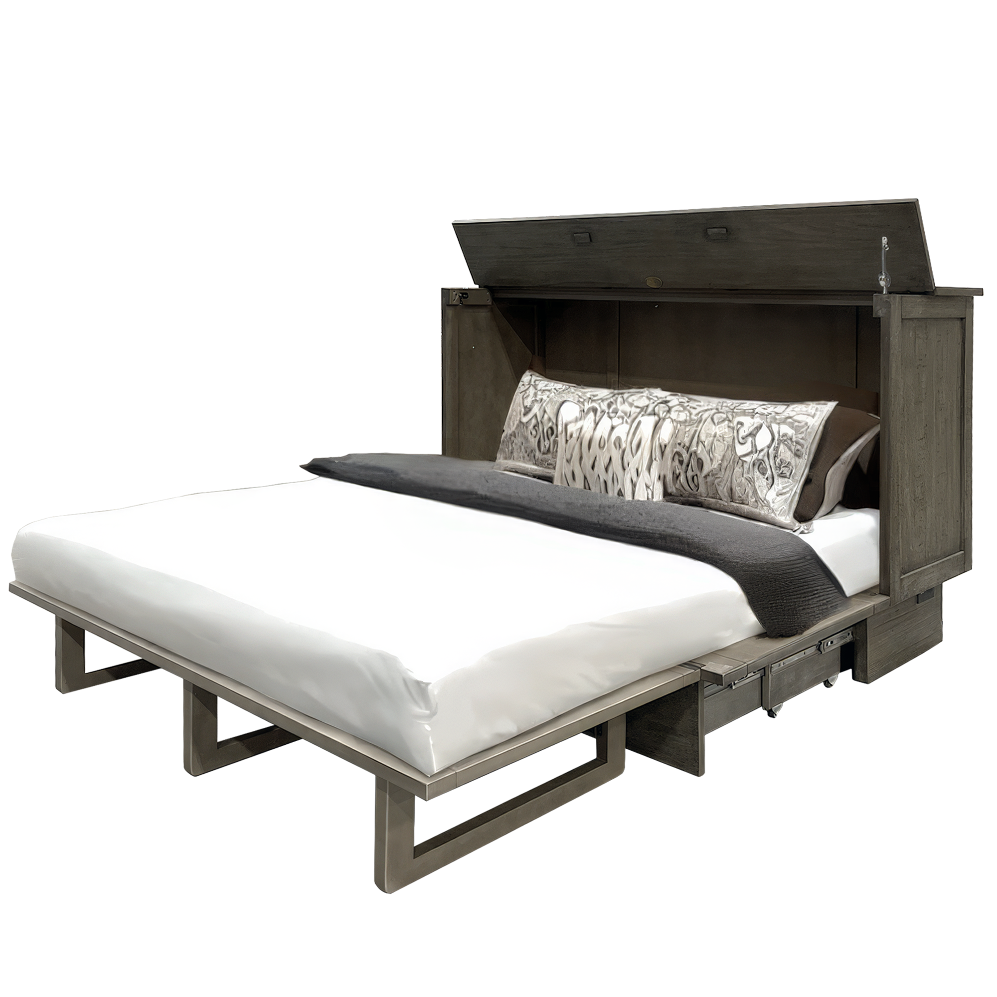 Aspen Queen Sleep Chest - Slate Grey