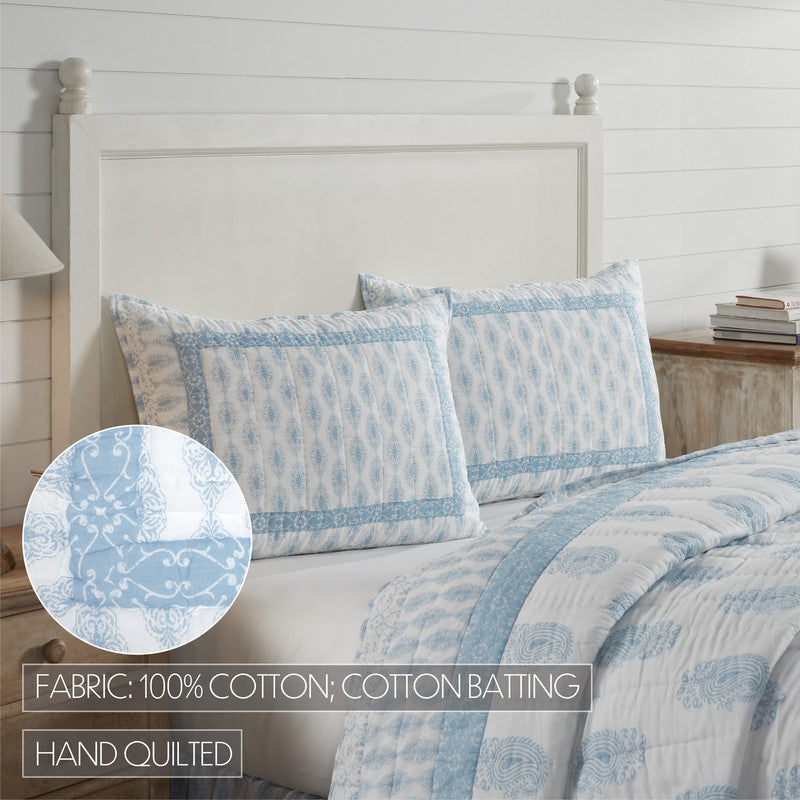 Rosalie Standard Sham - Blue