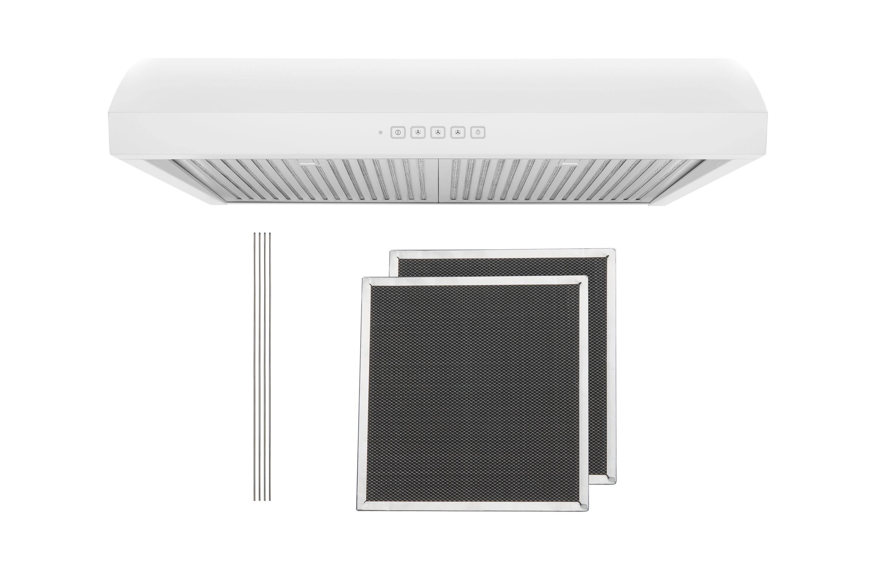 Hauslane Chef Series White 30" 400 CFM Under Cabinet Range Hood - UC-B018WHT-30