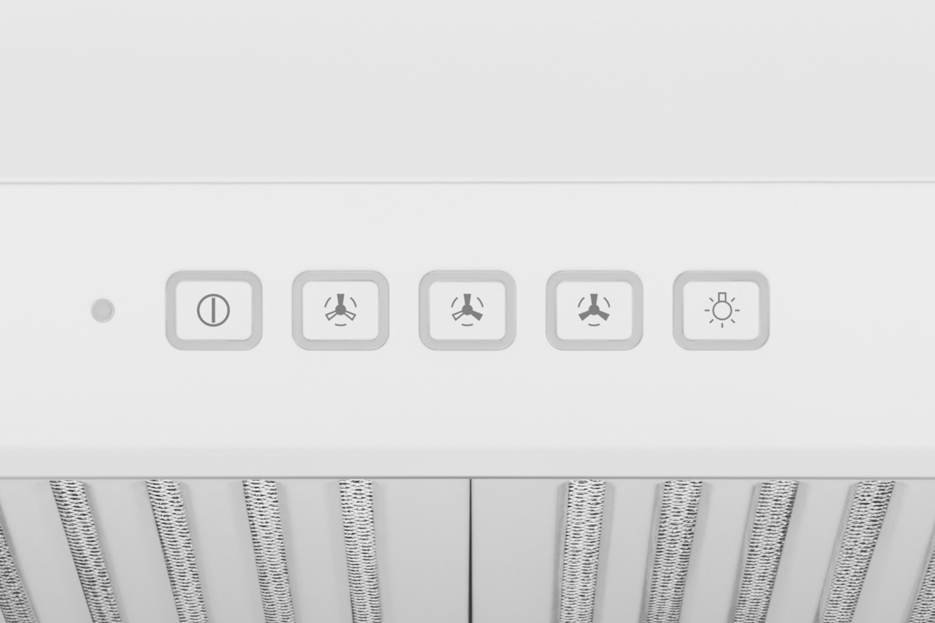 Hauslane Chef Series White 30" 400 CFM Under Cabinet Range Hood - UC-B018WHT-30