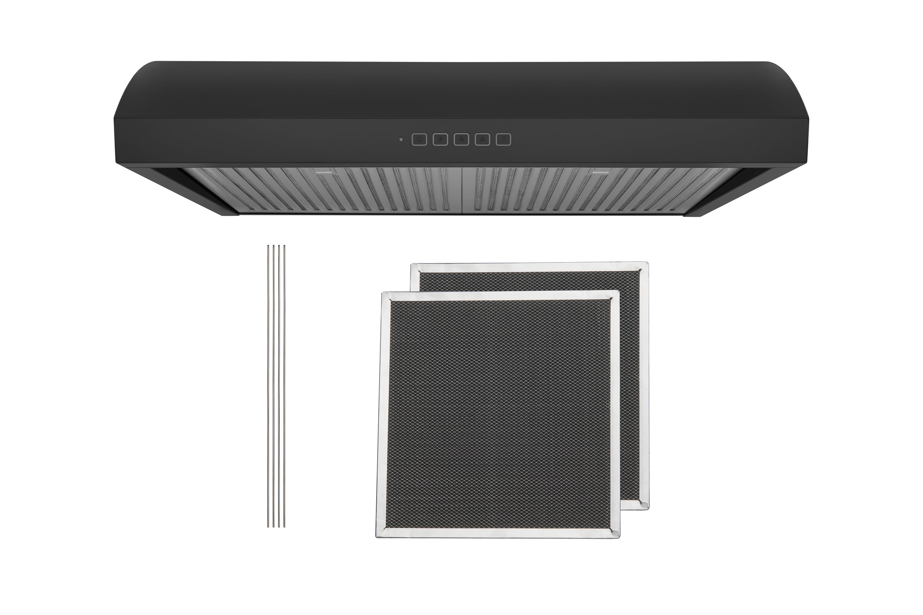 Hauslane Chef Series Black 30" 400 CFM Under Cabinet Range Hood - UC-B018BLK-30