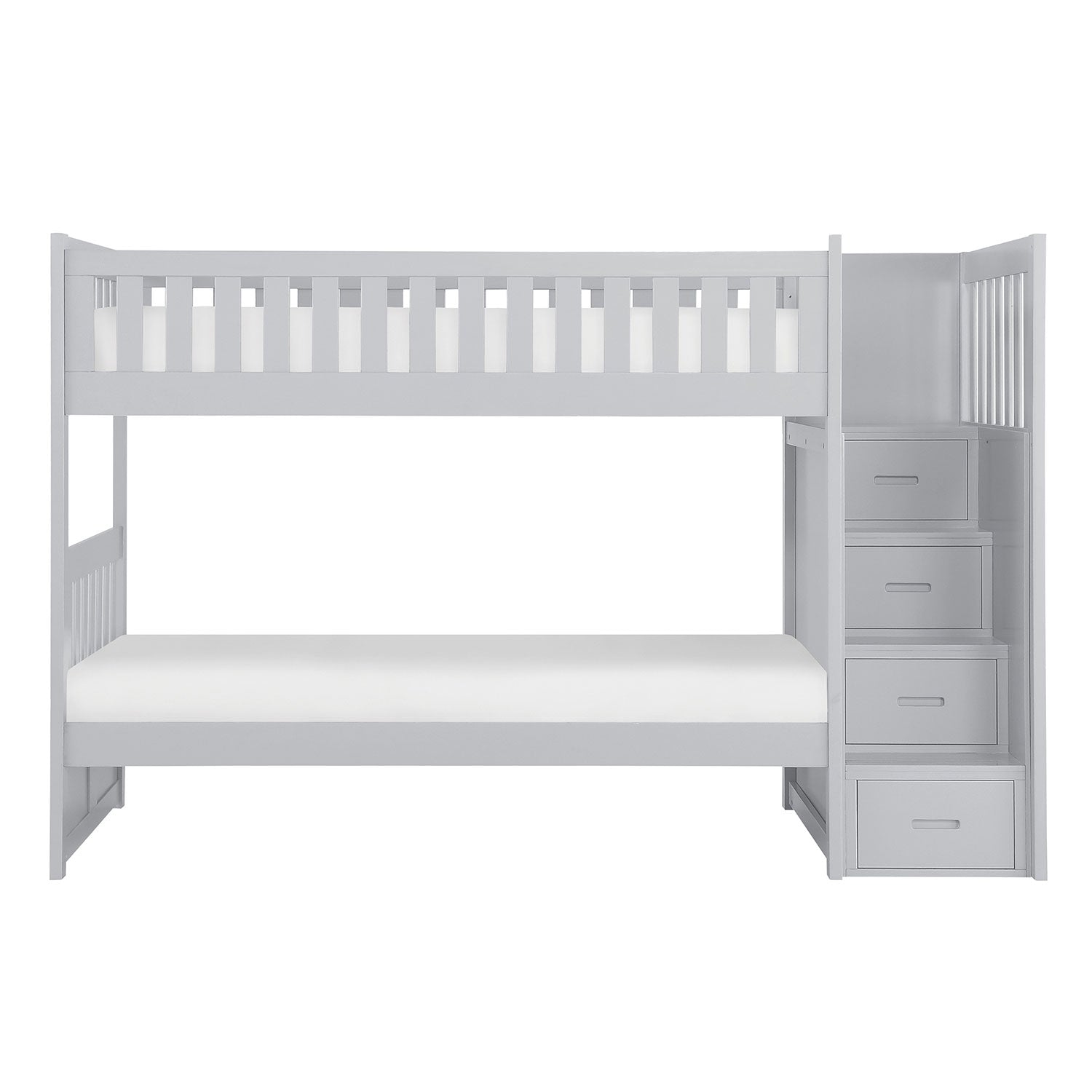 Noelle Twin Step Bunk Bed - Grey