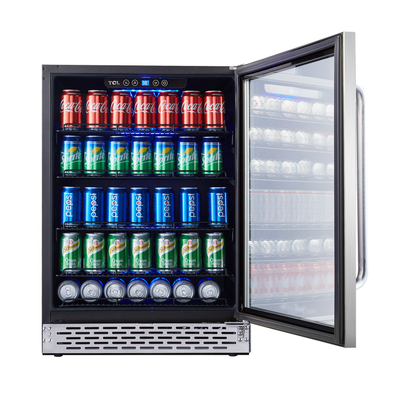TCL Stainless Steel 161-Can Beverage Chiller - B521F | Leon's