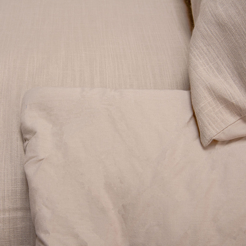 Aubrac Cotton King Comforter Set with 2 King Pillows - Natural