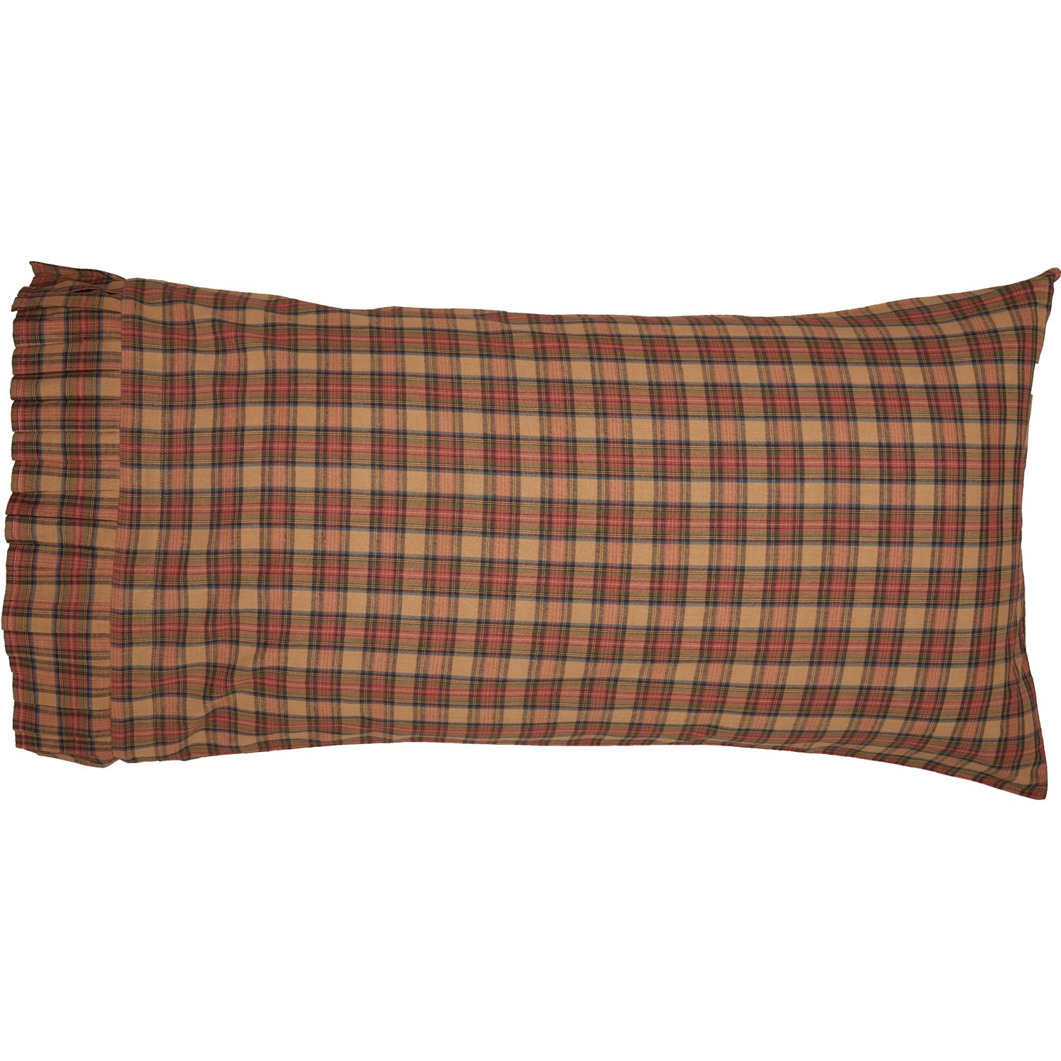 Knightsbridge King Pillow Case - Natural/Cobalt - Set of 2
