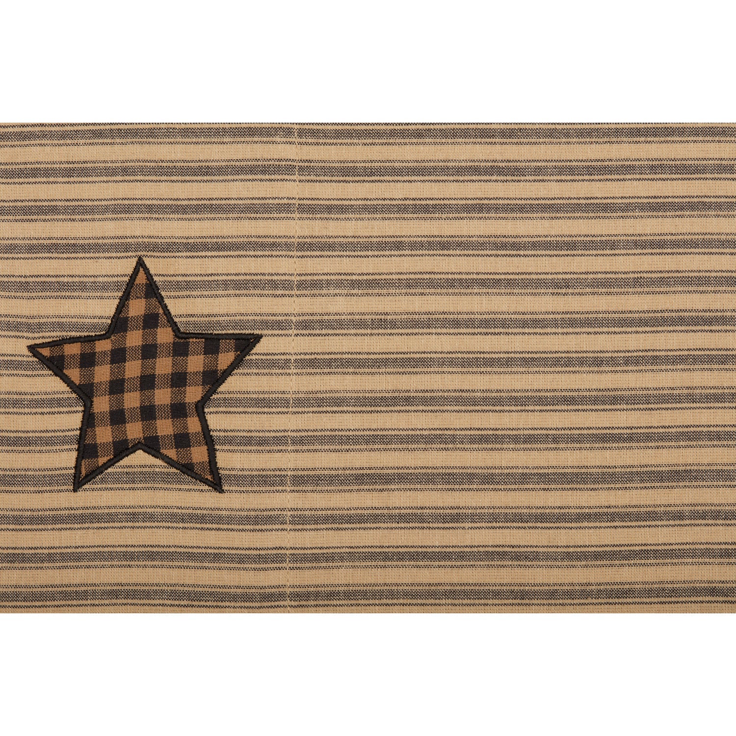 Millard Standard Pillow Case - Black/Dark Tan - Set of 2