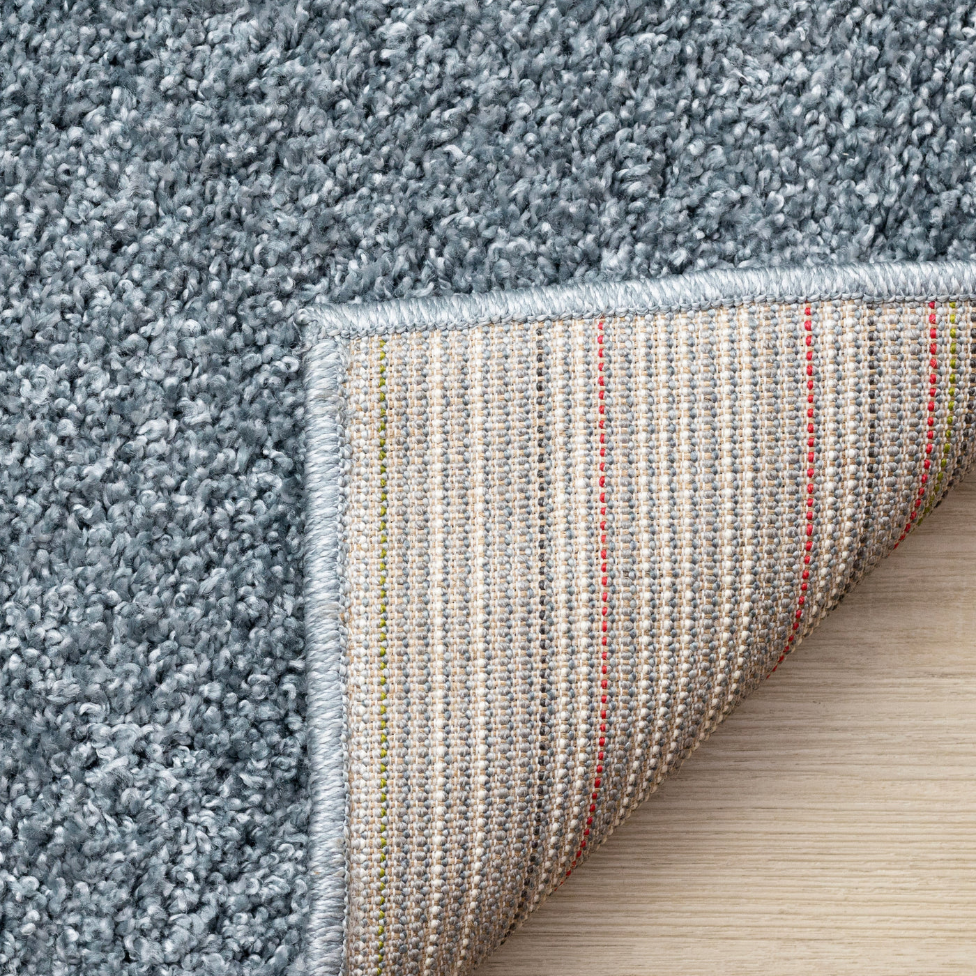 Brio 6'7" x 9'10" Shag Area Rug - Blue