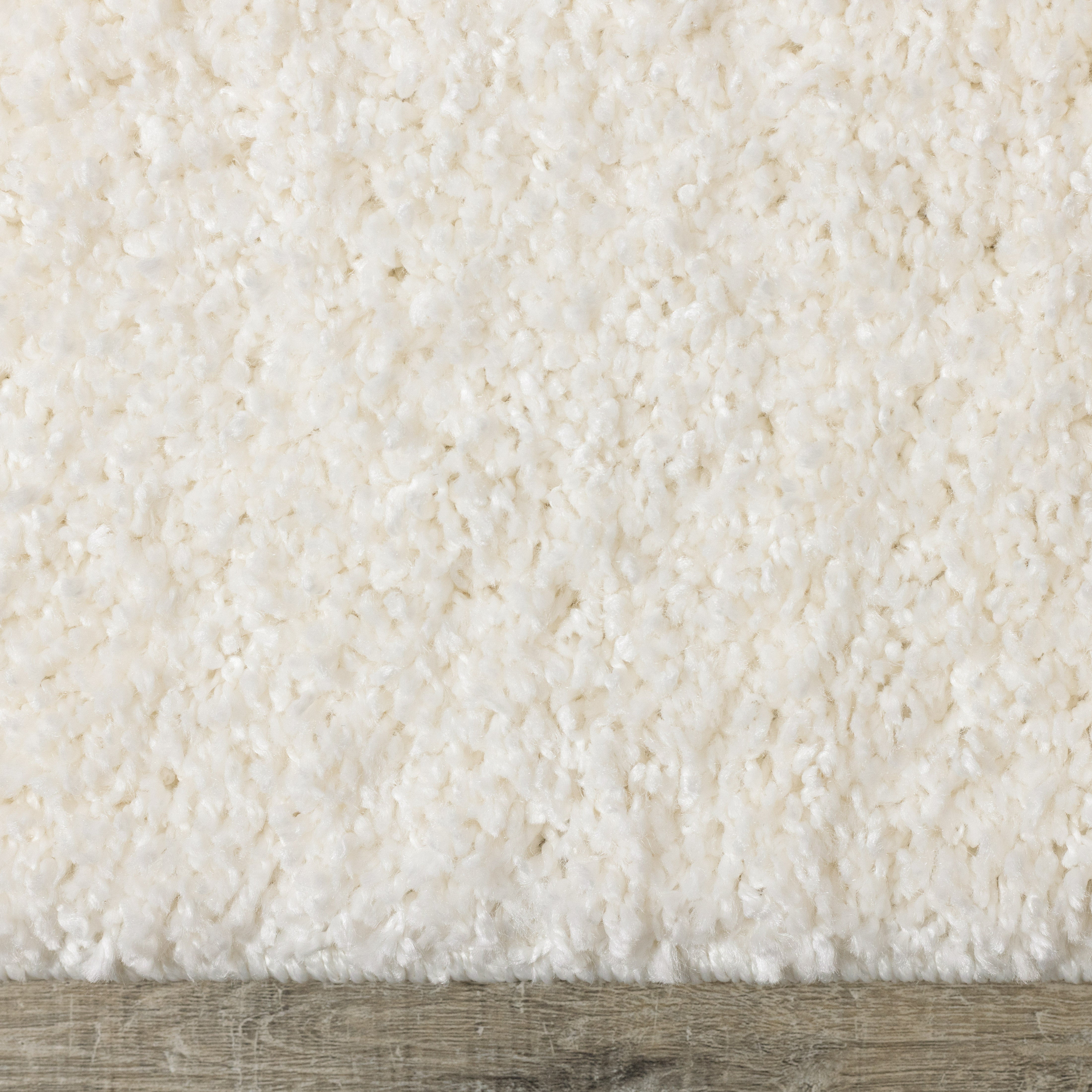 Brio 5'3" x 7'7" Shag Area Rug - Cream