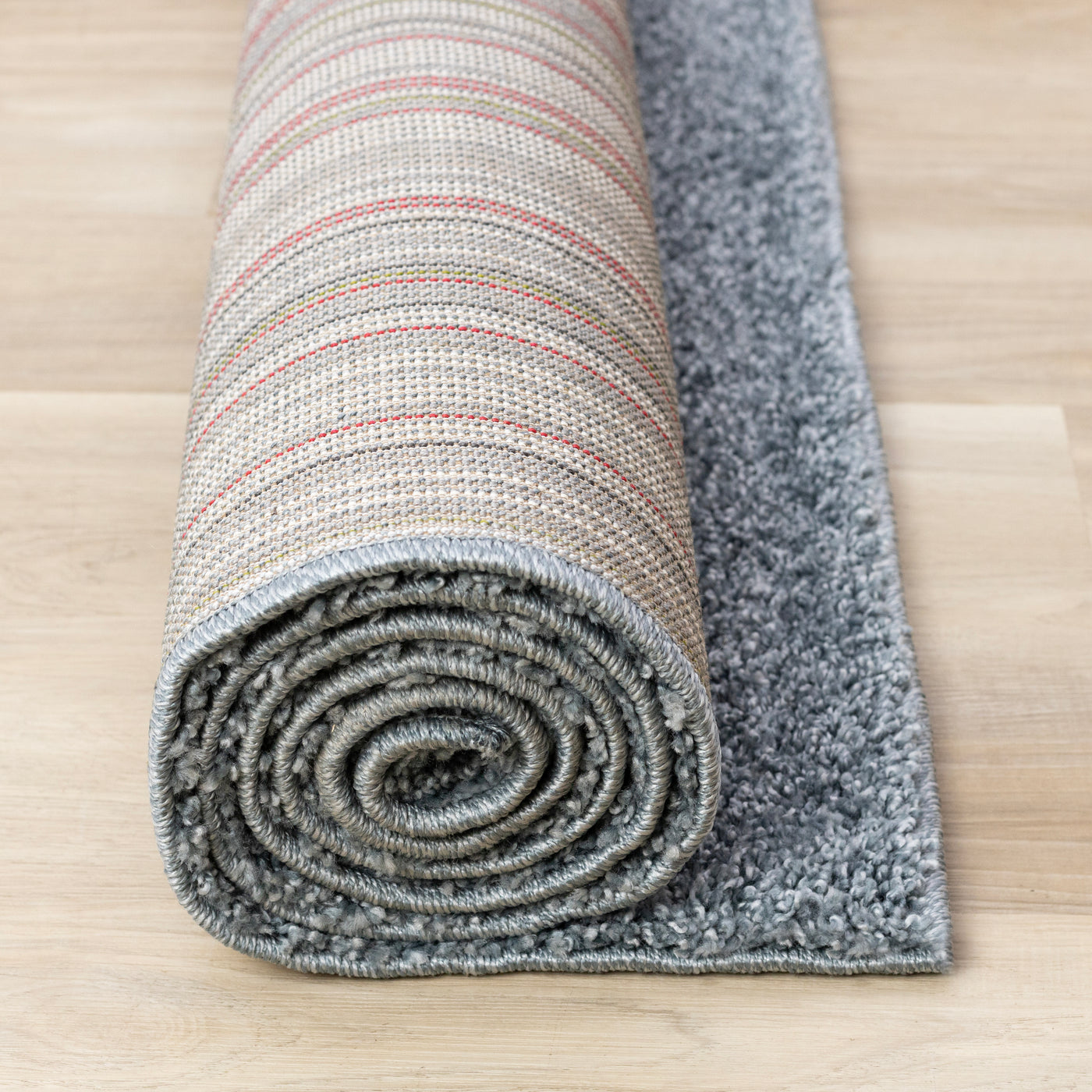 Brio 6'7" x 9'10" Shag Area Rug - Blue