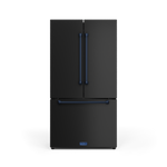 Thor Kitchen - Gordon Ramsay Collection 36" 20.3 Cu. Ft. Matte Black Counter-Depth French Door Refrigerator with Ice Maker - RF3621CTD00-BLU