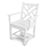 POLYWOOD® Chippendale Dining Arm Chair - White