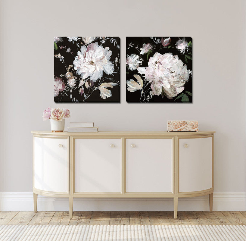 Tiffany II Wall Art - White/Black/Pink - 24 X 24