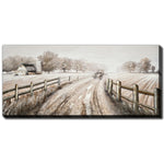 Country Roads Wall Art - Light Brown/Beige - 71 X 32