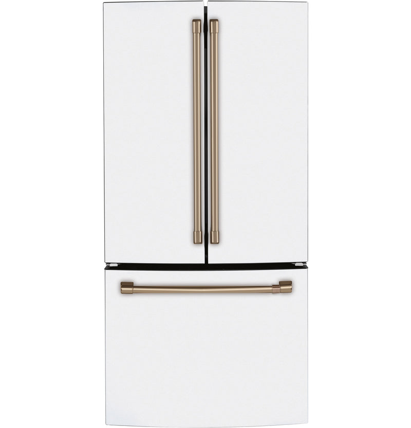 Café Matte White Kitchen Package with French Door Refrigerator