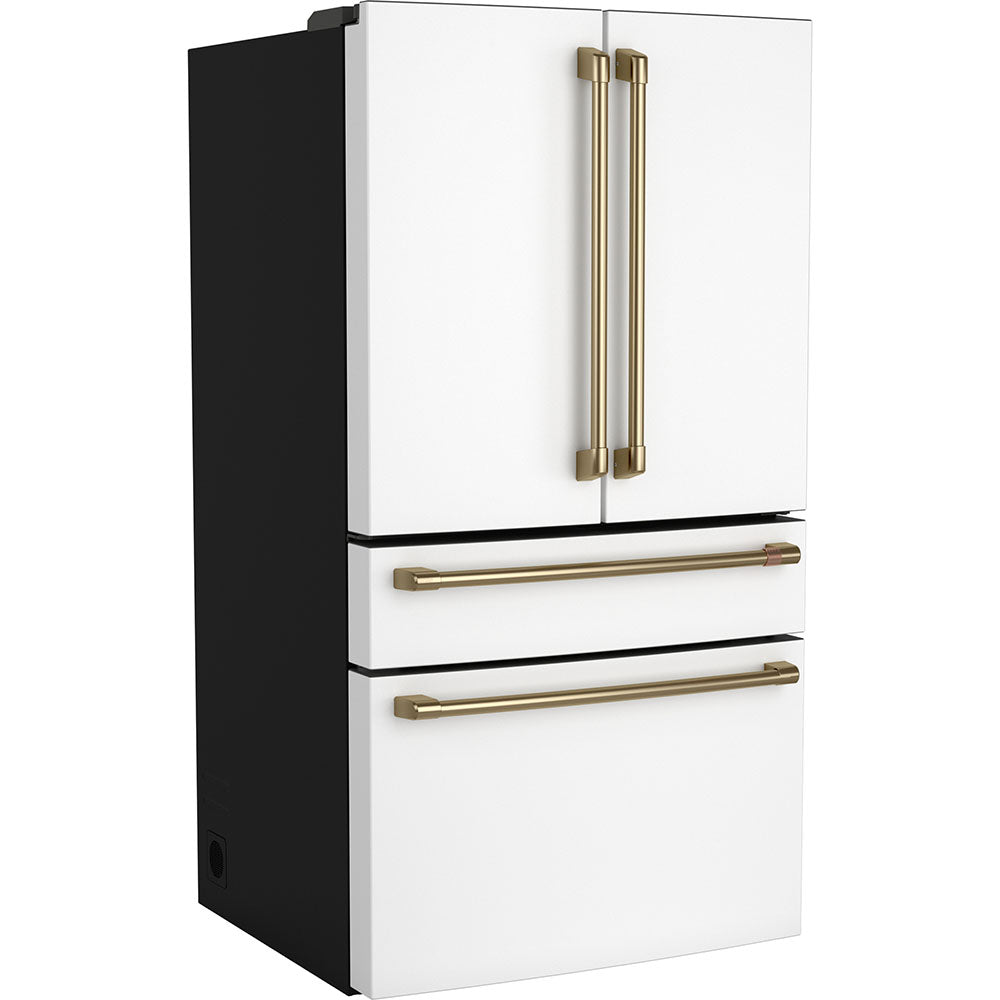 Café 36" 23.2 Cu. Ft. Matte White French-Door Refrigerator with Dual-Dispense AutoFill Pitcher – CJE23DP4WW2
