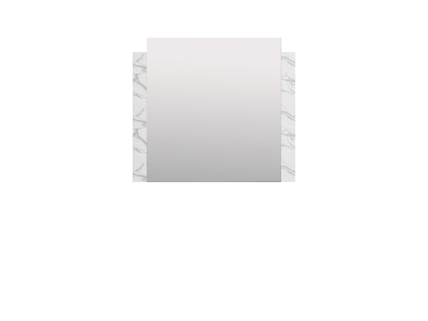 Carrara Mirror - Grey, White