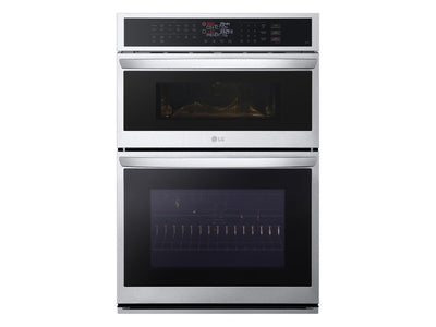 LG Smudge Resistant Stainless Steel Smart Combination Wall Oven with Fan Convection and Air Fry (6.4 Cu. Ft) - WCEP6423F